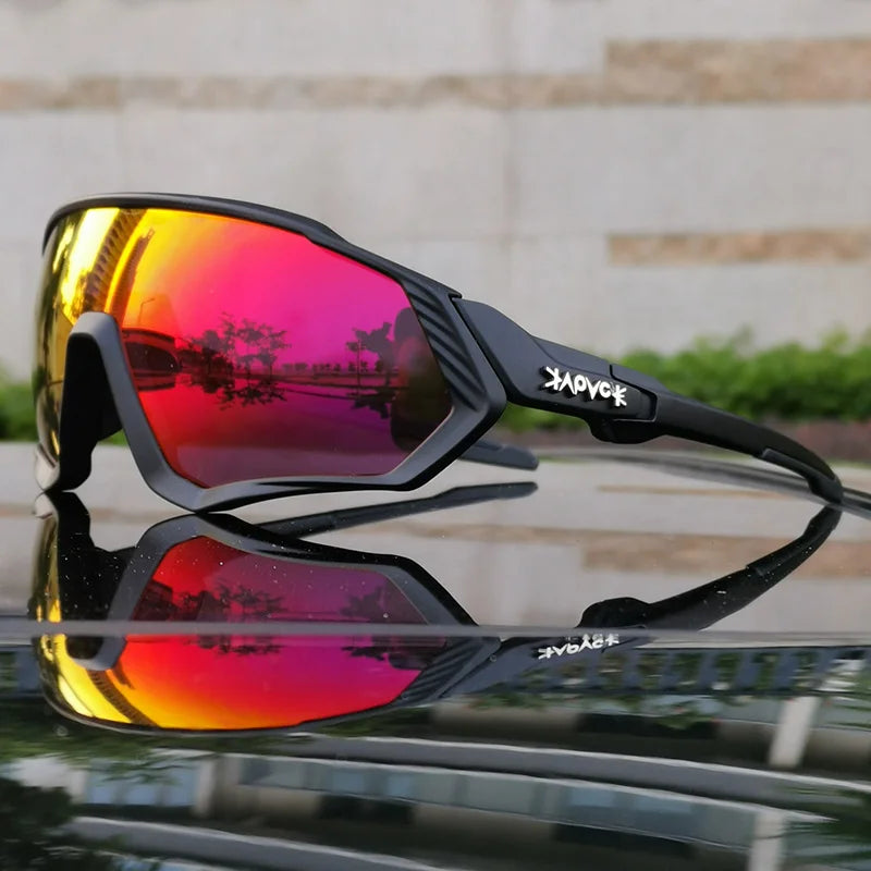 2025 Polarized Sport 5 Lens Cycling Glasses Bike Mtb Sunglasses Men Women Fishing Running Goggles Fashion Safety Bicycle Eyewear