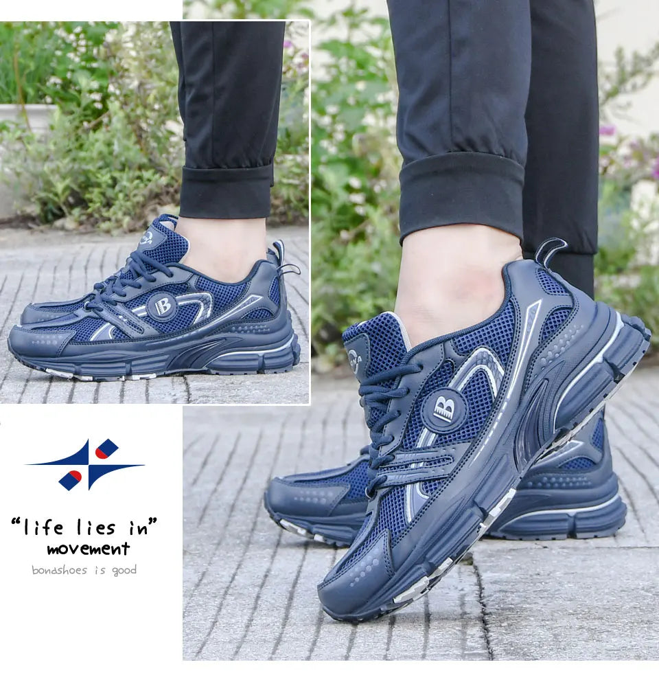 BONA New Designers Trendy Running Shoes for Men Breathable Walking Sports Shoe Man Jogging Sneaker Soft Footwear Mansculino