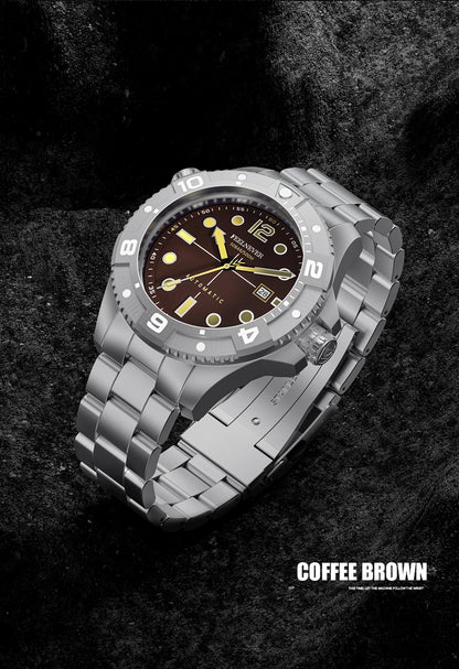 FeelNever Top Brand Luxury Mechanical Watch Profession Casual Sport Stainless Steel Automatic Men's Watches Fashion Wristwatches