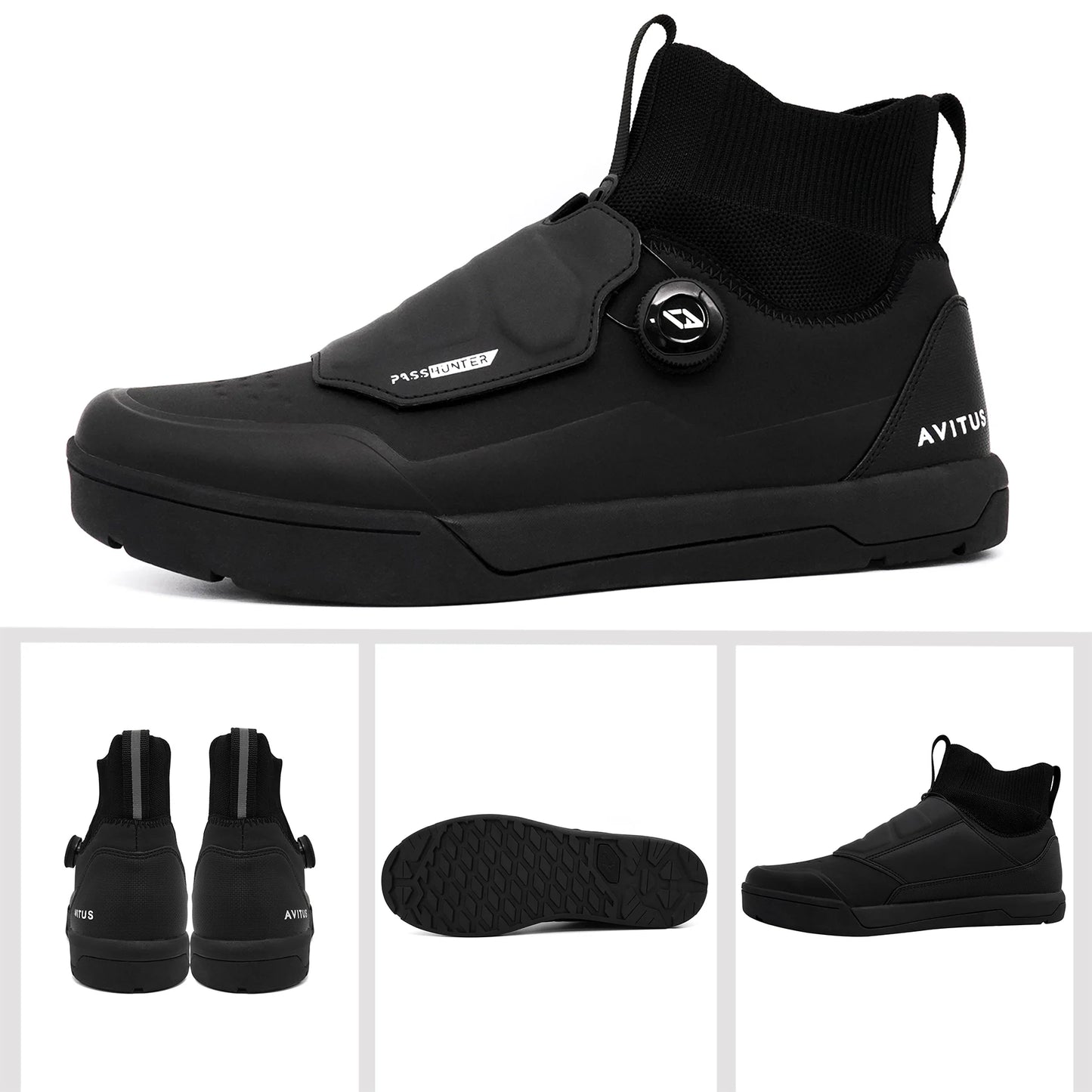 Avitus Zapatillas MTB Shoes for All Mountain Bike Flat Pedals Or SPD Cleat Compatible Arcas Cycling Shoes