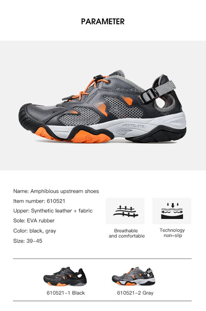 HUMTTO Brand Hiking Boots for Men Sneakers New Summer Trekking Sandals Male Breathable Outdoor Walking Climbing Water Shoes Mens