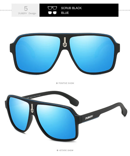 DUBERY Brand Design Polarized Sunglasses Men Driving Shades Male Retro Sun Glasses For Men Summer Mirror Goggle Oculos UV400 103