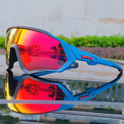 2025 Polarized Sport 5 Lens Cycling Glasses Bike Mtb Sunglasses Men Women Fishing Running Goggles Fashion Safety Bicycle Eyewear