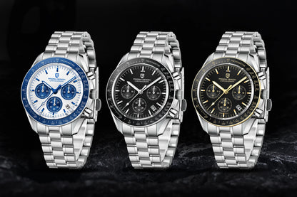 PAGANI DESIGN AK Project Mars Men's Watches Top Luxury Quartz Watch For Men AR Sapphire Speed Sport Chronograph Automatic Date