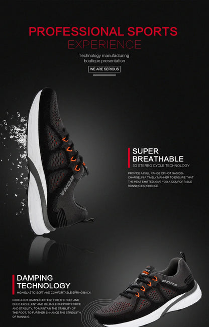 BONA Sneakers Men Shoes Sport Mesh Trainers Lightweight Baskets Femme Running Shoes  Outdoor Athletic Shoes Men