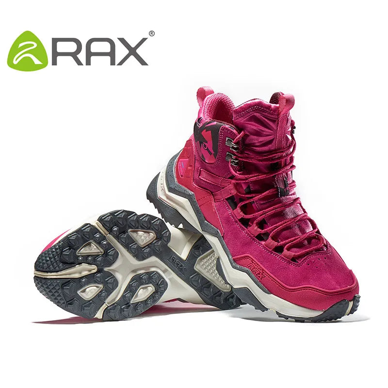 Botas de Caminhada RAX para Mulher Impermeáveis, Sapatilhas de Trekking Leves, Botas de Montanhismo Antiderrapantes para Desportos ao Ar Livre e Turismo
