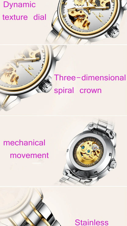 Fashion Luxury Brand Ladies Watches Women Automatic Watches Mechanical Watch Waterproof Luminous Sport Casual Wristwatch