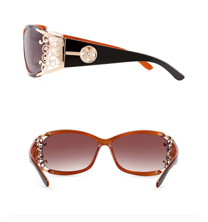 PARZIN Luxury Sunglasses Women Polarized Sun Glasses For Driving Vintage Female Ladies Shades Sunglasses Black With Packing PZ18