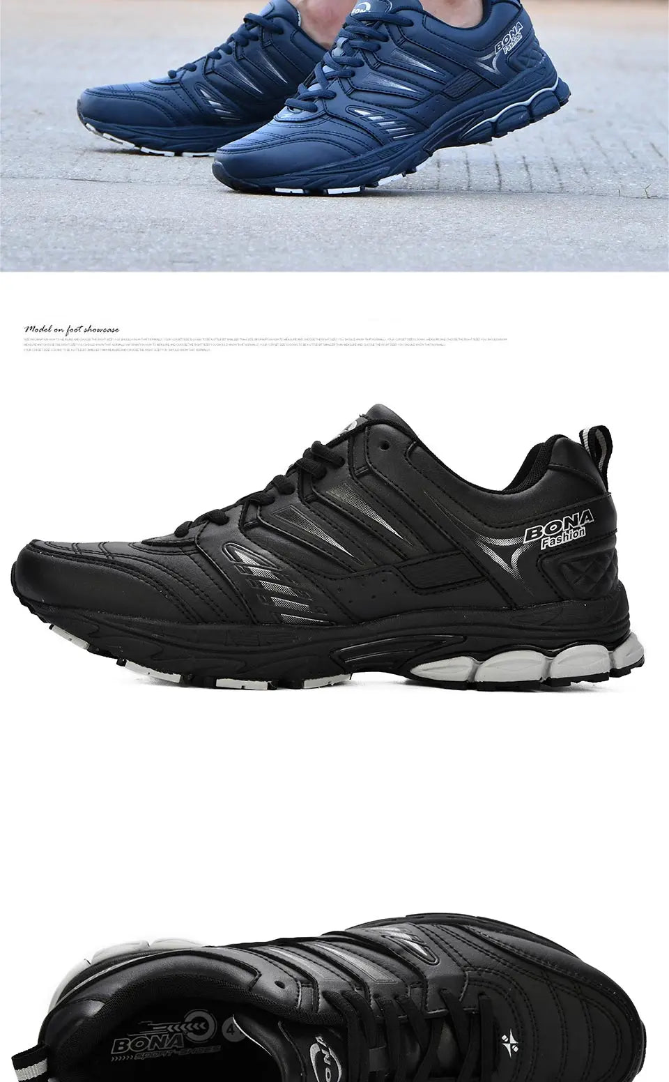BONA  New Design Style Men Shoes Breathable Popular Men Running Shoes Outdoor Sneaker Sports Shoes Comfortable