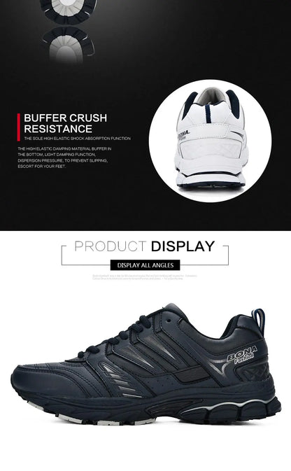 BONA  New Design Style Men Shoes Breathable Popular Men Running Shoes Outdoor Sneaker Sports Shoes Comfortable