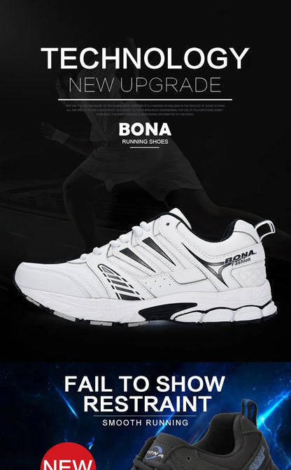BONA  New Design Style Men Shoes Breathable Popular Men Running Shoes Outdoor Sneaker Sports Shoes Comfortable