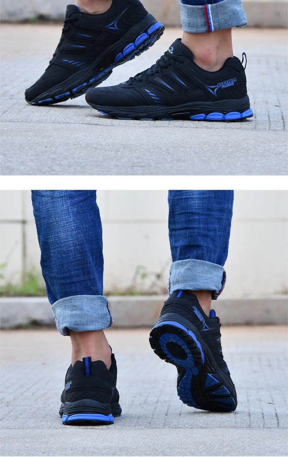 BONA  New Design Style Men Shoes Breathable Popular Men Running Shoes Outdoor Sneaker Sports Shoes Comfortable