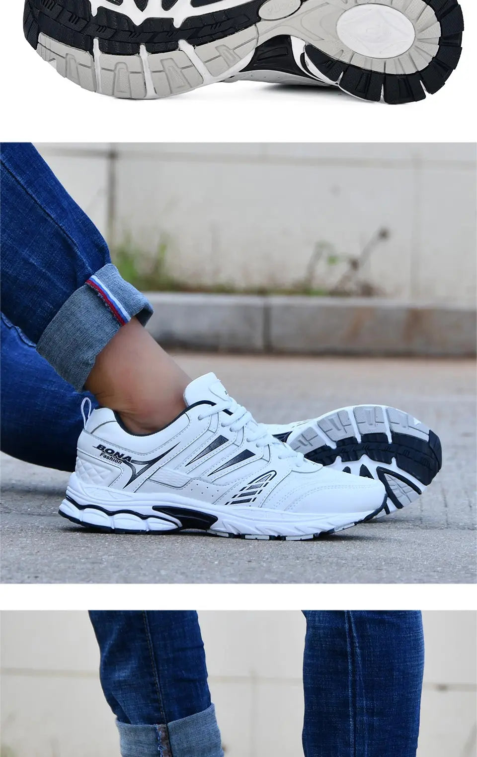 BONA  New Design Style Men Shoes Breathable Popular Men Running Shoes Outdoor Sneaker Sports Shoes Comfortable