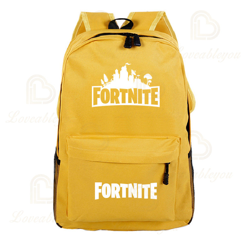Mochila Fortnite Games, mochila escolar Fortnite para adolescentes, unissexo, com compartimento para portátil, para escola, viagens e uso casual