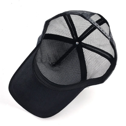 Men's Baseball Cap With Embroidery Skull Patch Snapback Hip Hop Trucker Cap Women Four Season Outdoor Breathable Visor Bone Hats