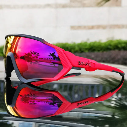 2025 Polarized Sport 5 Lens Cycling Glasses Bike Mtb Sunglasses Men Women Fishing Running Goggles Fashion Safety Bicycle Eyewear