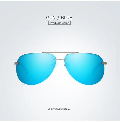 New Polarized Men Sunglasses Classic Driving Sun Glasses Metal Frame Mirror Lens Sunglasses Men/Women