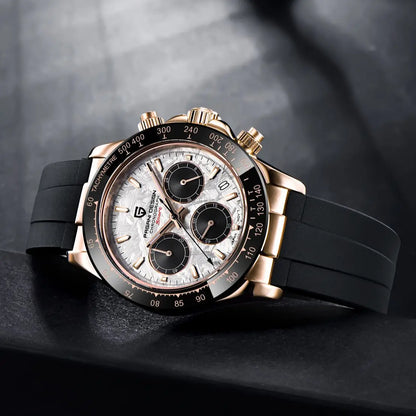 PAGANI DESIGN 2026 NEW 1664 Meteorite Dial Men's Watches Luxury Sapphire Quartz watch for men Sport Chronograph men Reloj Hombre