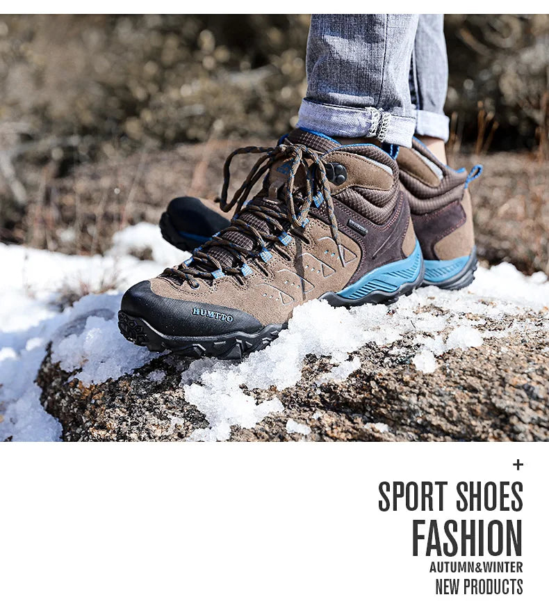 HUMTTO Hiking Shoes Men Winter Outdoor Sports Climbing Shoes hunting shoes Warm women Trekking  Sneakers ankle boots  Tactical