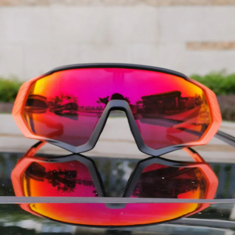 2025 Polarized Sport 5 Lens Cycling Glasses Bike Mtb Sunglasses Men Women Fishing Running Goggles Fashion Safety Bicycle Eyewear