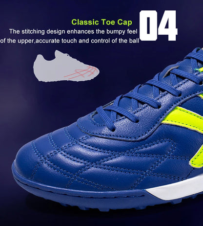 KELME Soccer Shoes TF Football Boots Calf-Skin Cleats  Professional Futsal Original Football Training  Sneakers  ZX80011017