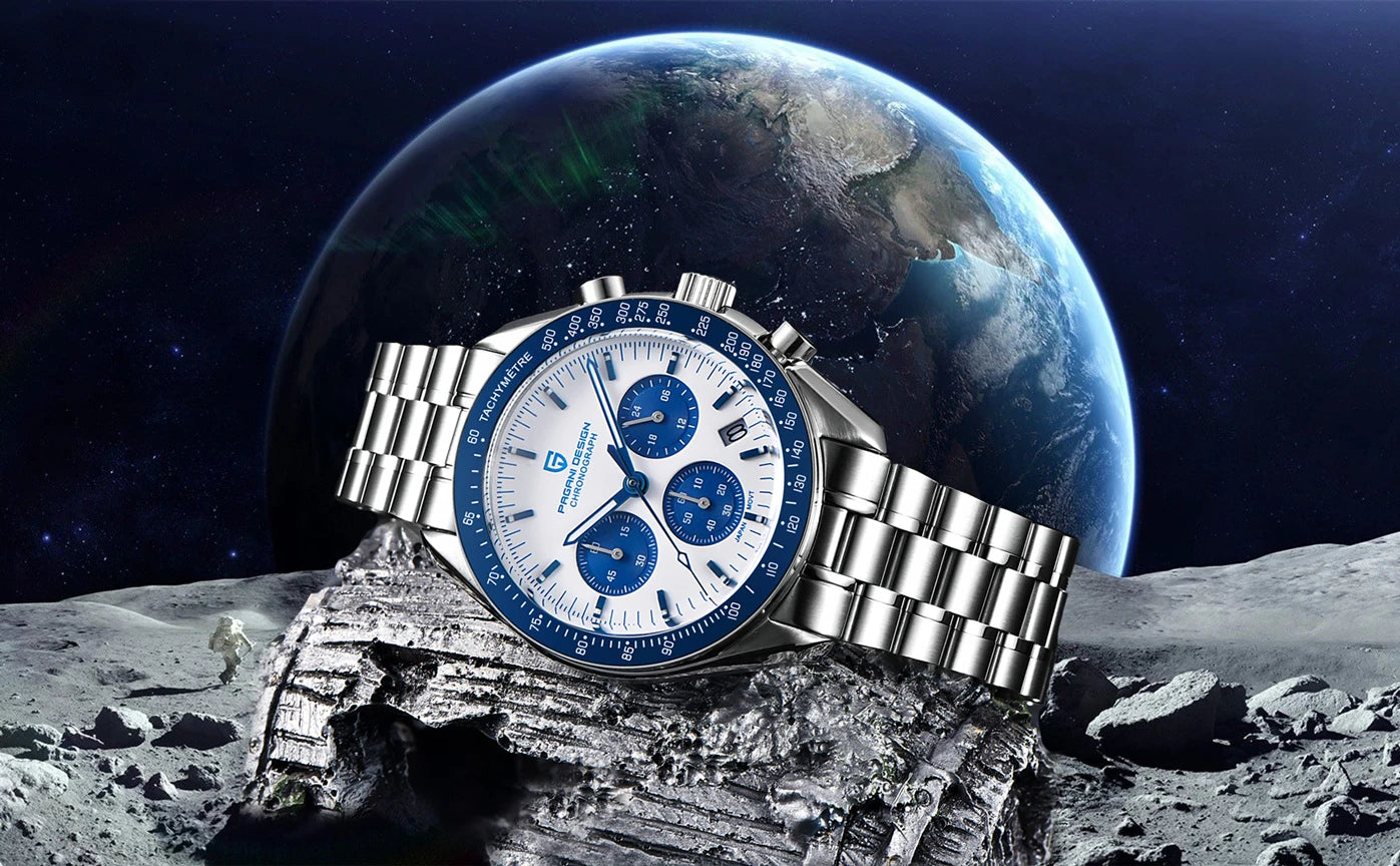 PAGANI DESIGN 2026 New CK2988 Moon Watches Retro Top Luxury Quartz Watch For Men Sapphire glass Speed Chronograph Wristwatch Men