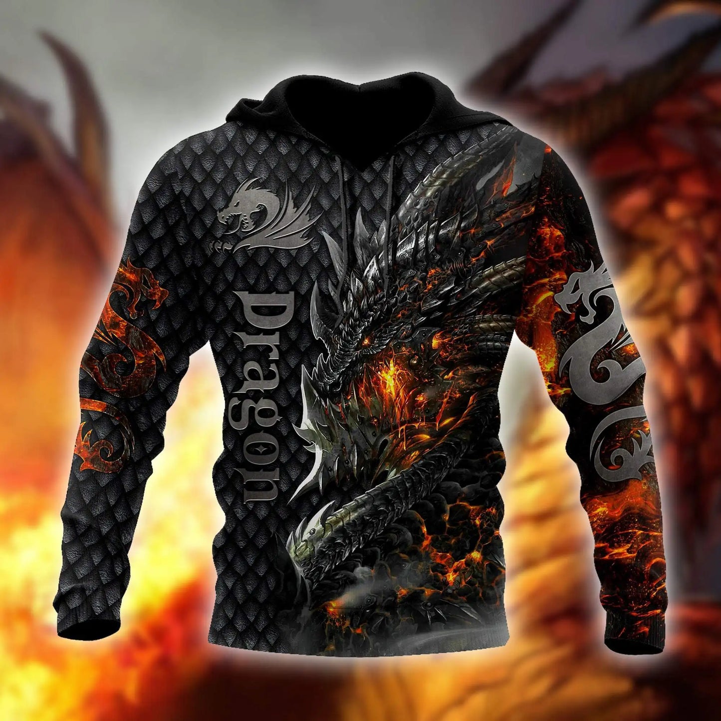 Beautiful Fire Dragon 3D All Over Printed Mens Hoodie Unisex hoodies Sweatshirt Autumn Streetwear Casual Jacket Tracksuit KJ749