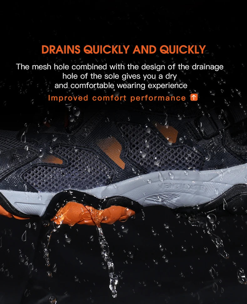 HUMTTO Brand Hiking Boots for Men Sneakers New Summer Trekking Sandals Male Breathable Outdoor Walking Climbing Water Shoes Mens