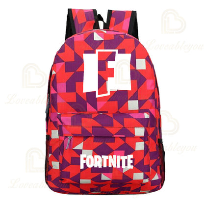 Mochila Fortnite Games, mochila escolar Fortnite para adolescentes, unissexo, com compartimento para portátil, para escola, viagens e uso casual