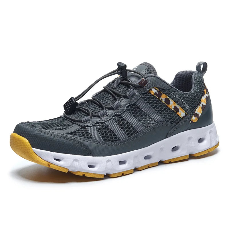 New Breathable Mesh Men Shoes Lightweight Comfortable Men Sneakers Fashions Lace Up Casual Shoes Flat Shoes Zapatillas Hombre