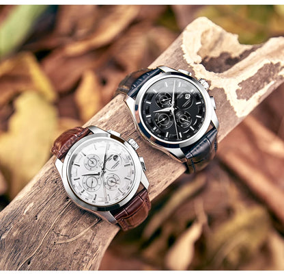 relogio masculino New Carnival Automatic Watches Men Business Mechanical Clock Leather Strap Waterproof Luxuey Brand Clock