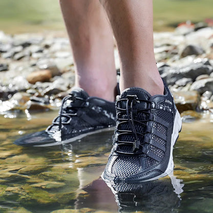 New Breathable Mesh Men Shoes Lightweight Comfortable Men Sneakers Fashions Lace Up Casual Shoes Flat Shoes Zapatillas Hombre