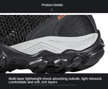 HUMTTO Hiking Shoes Men Breathable Outdoor Sports Climbing Shoes hunting shoes women Trekking Sneakers ankle boots Tactical shoe