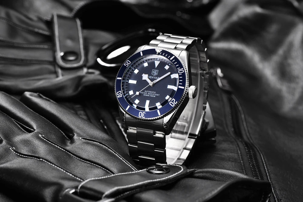 BENYAR Men's Watches Mechanical Automatic Watch BB58 Sport Watch For Men 2026 Stainless Steel Waterproof Business Luminous Clock