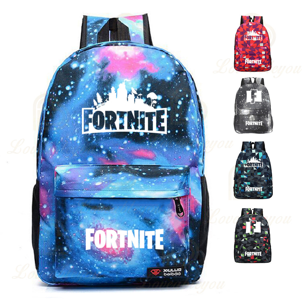 Mochila Fortnite Games, mochila escolar Fortnite para adolescentes, unissexo, com compartimento para portátil, para escola, viagens e uso casual
