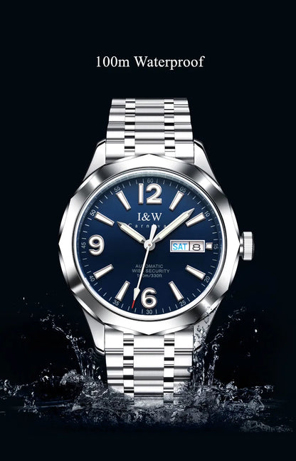 Relógio CARNIVAL para homem em tungsténio, marca de luxo, movimento automático NH36, relógio mecânico de pulso para homem, resistente à água, Montre Homme