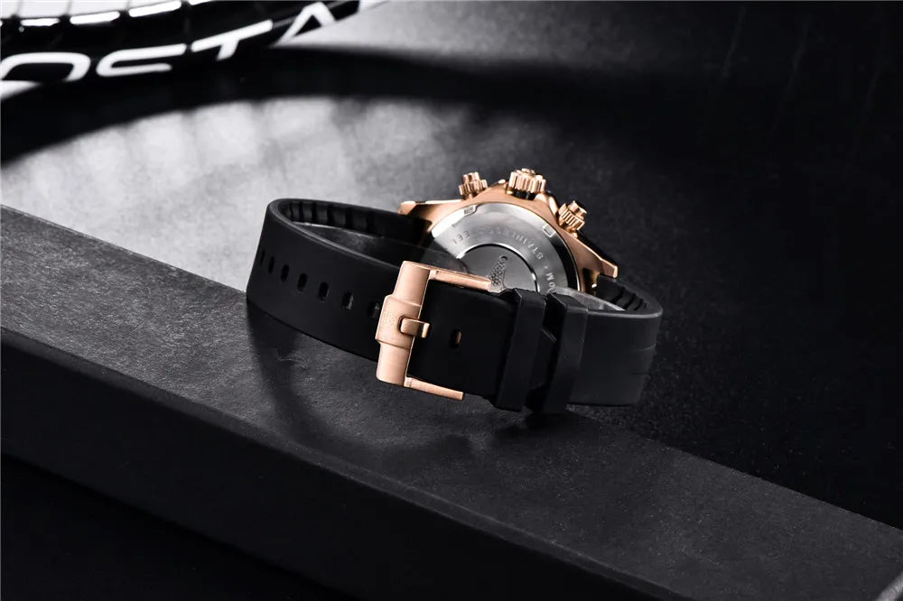 PAGANI DESIGN 2026 NEW 1664 Meteorite Dial Men's Watches Luxury Sapphire Quartz watch for men Sport Chronograph men Reloj Hombre