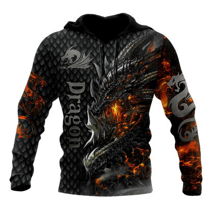 Beautiful Fire Dragon 3D All Over Printed Mens Hoodie Unisex hoodies Sweatshirt Autumn Streetwear Casual Jacket Tracksuit KJ749