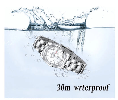 Montre Femme 2024 WWOOR Fashion Ladies Watches Waterproof Quartz Silver Clock Women Automatic Date Dress Wrist Watch Reloj Mujer