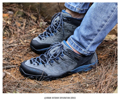 HUMTTO Trekking Shoes for Women Winter Hiking Shoes Womens Waterproof New Luxury Designer Climbing Leather Casual Woman Sneakers
