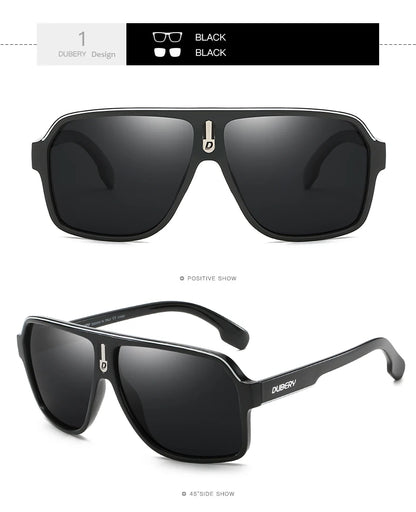 DUBERY Brand Design Polarized Sunglasses Men Driving Shades Male Retro Sun Glasses For Men Summer Mirror Goggle Oculos UV400 103