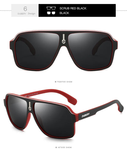 DUBERY Brand Design Polarized Sunglasses Men Driving Shades Male Retro Sun Glasses For Men Summer Mirror Goggle Oculos UV400 103