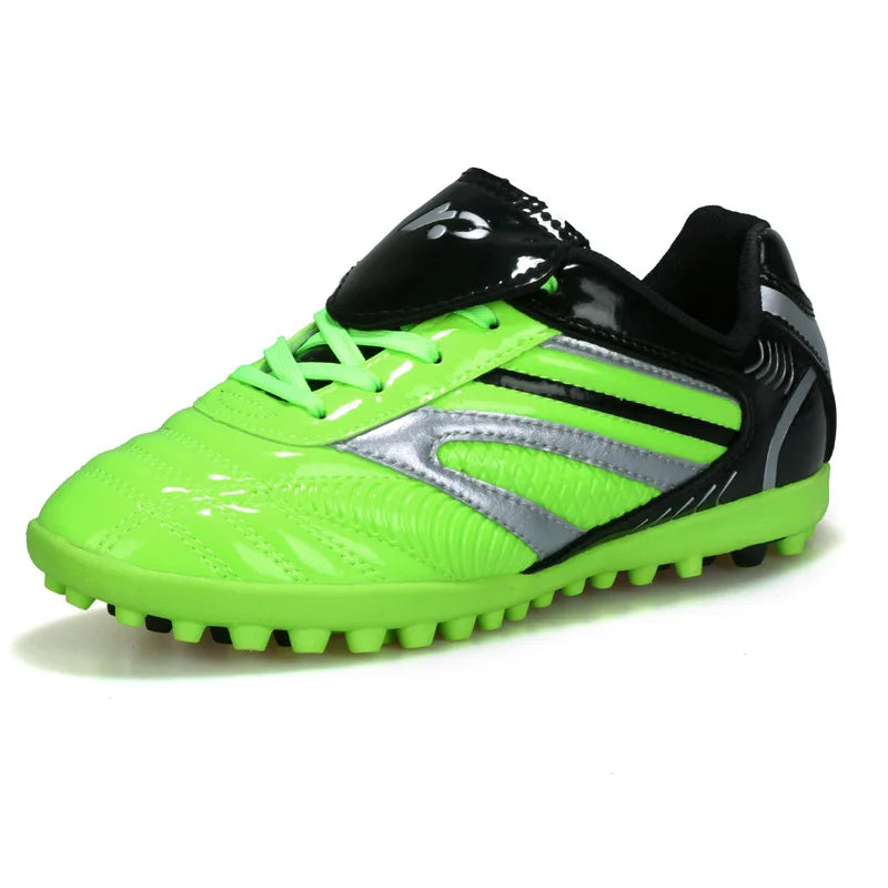 Men Football Soccer Boots Athletic Shoes New Leather Big Size High Top Cleats Training Sneaker Comfortable