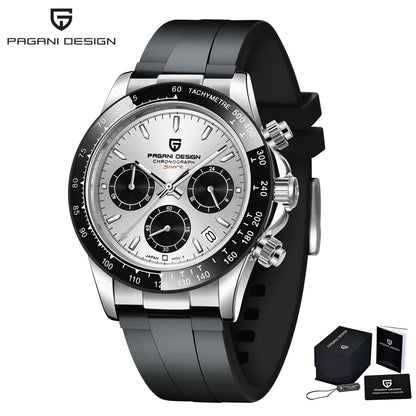 PAGANI DESIGN 2026 NEW 1664 Meteorite Dial Men's Watches Luxury Sapphire Quartz watch for men Sport Chronograph men Reloj Hombre