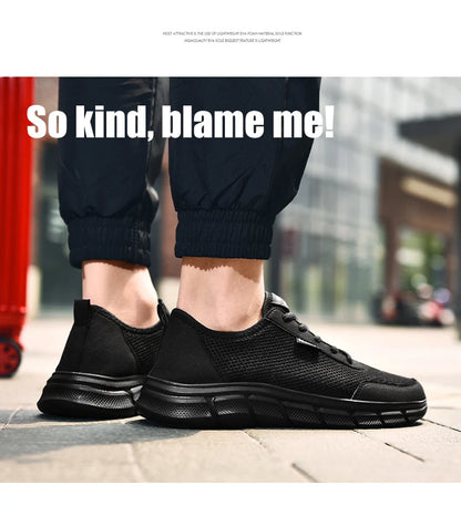 Men's Shoes Casual Mesh Summer Sneakers Breathable Lightweight Tenis Men Walking Sneaker Comfortable Masculino Zapatillas Hombre