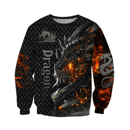 Beautiful Fire Dragon 3D All Over Printed Mens Hoodie Unisex hoodies Sweatshirt Autumn Streetwear Casual Jacket Tracksuit KJ749