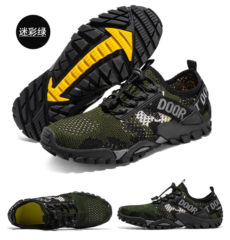 New Men's Outdoor Leisure Hiking Shoes Women's Beach Shoes Wading Shoes Couples Quick-Drying Rock Climbing Sneakers 36-47#