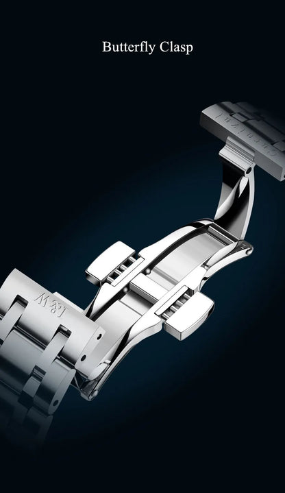 Relógio CARNIVAL para homem em tungsténio, marca de luxo, movimento automático NH36, relógio mecânico de pulso para homem, resistente à água, Montre Homme