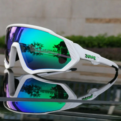 2025 Polarized Sport 5 Lens Cycling Glasses Bike Mtb Sunglasses Men Women Fishing Running Goggles Fashion Safety Bicycle Eyewear