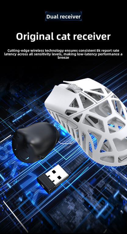 WLMOUSE Beast X Pro, lekka bezprzewodowa mysz gamingowa e-sportowa ze stopu magnezu, 750IPS, 8K, PAW3950HS, 30000DPI, bez podświetlenia